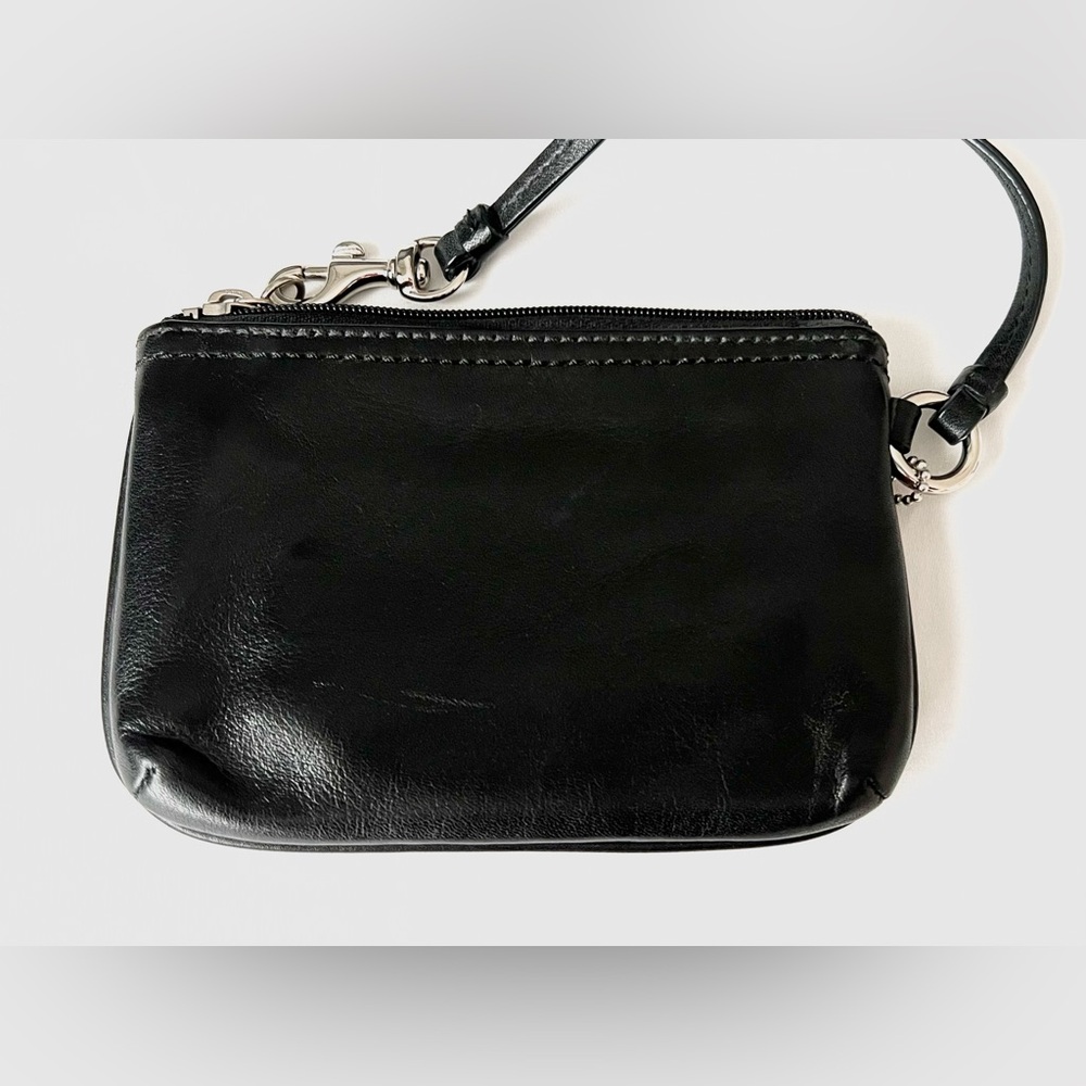 Coach Black Leather Wristlet - Picture 2 of 10